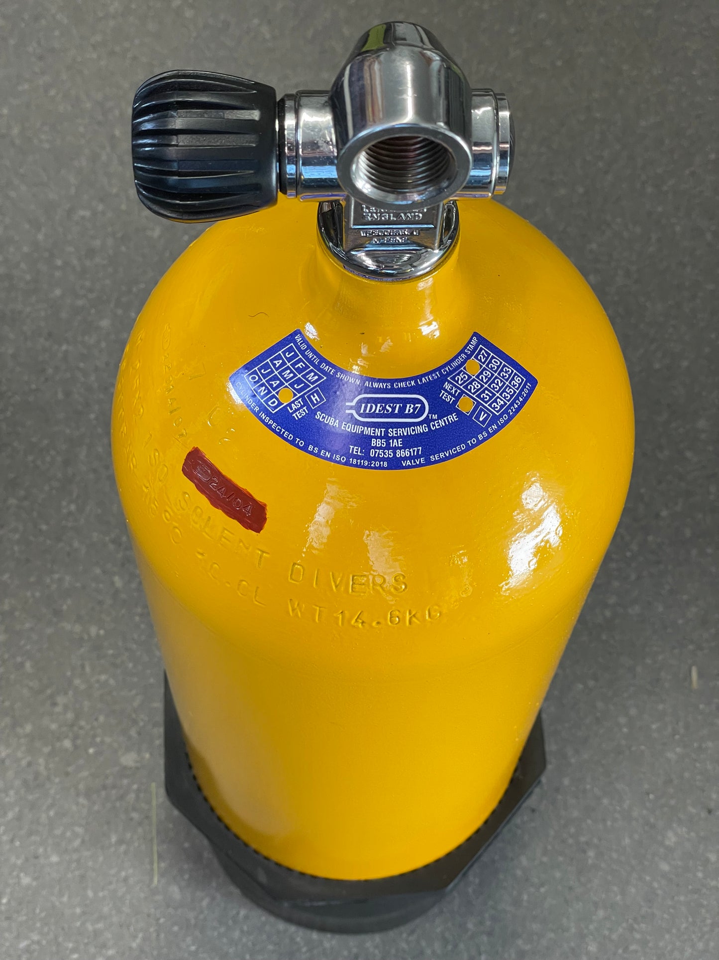 Faber 10L 300bar Scuba/PCP Cylinder, New Test. Pre-Loved Second Hand *Collection Only*