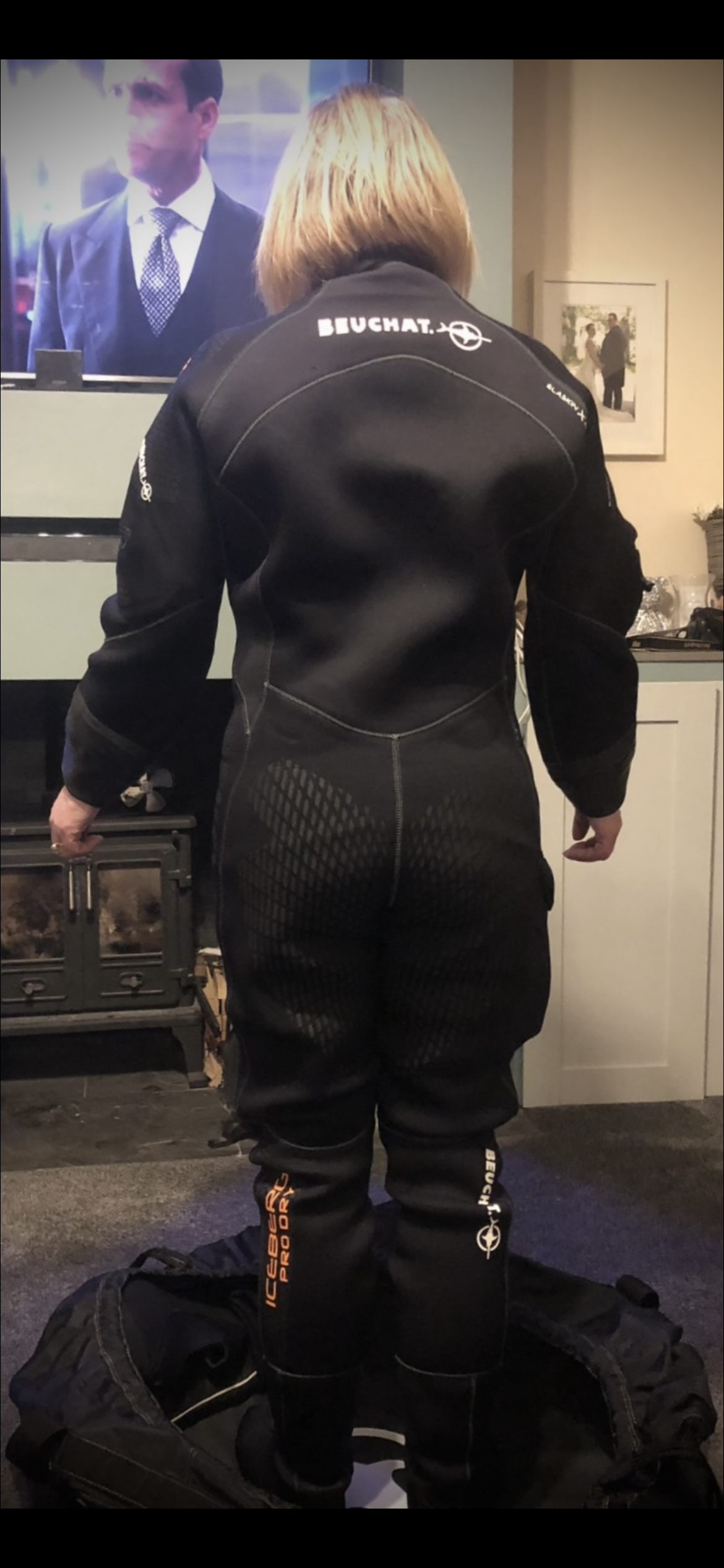 Pre-Loved Bauchat Iceberg Pro Drysuit  Like New, Size Small 5ft 1” Person. like New